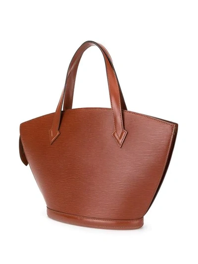Pre-owned Louis Vuitton  Saint Jacques Epi Bag In Brown