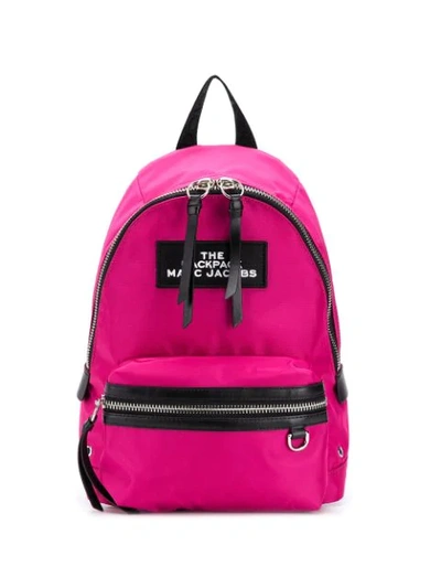 Shop Marc Jacobs Medium Zipped Backpack In Pink