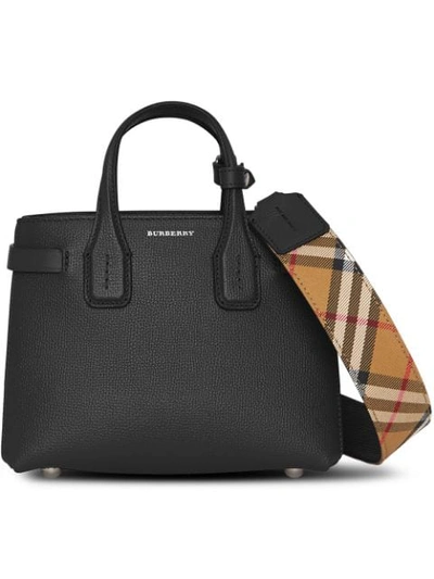 Shop Burberry Classic Tote In 00100 Black