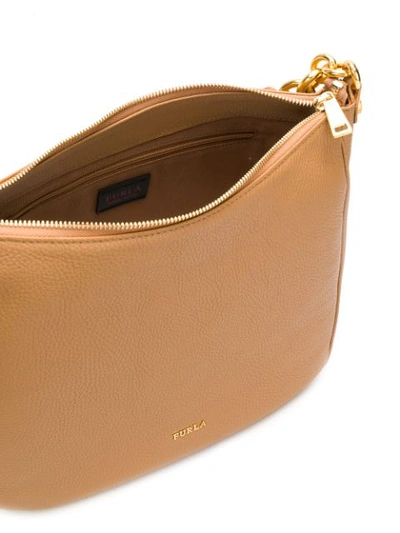 Shop Furla Classic Shoulder Bag In Brown