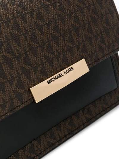 Shop Michael Michael Kors Jade Crossbody Bag In Brown