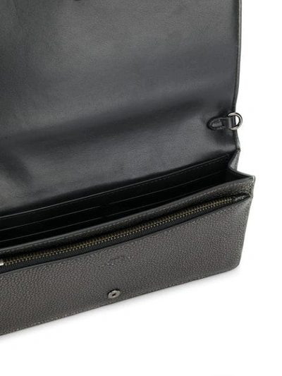 Shop Coach Hayden Foldover Crossbody Bag In Gmm4z Metal Graphite