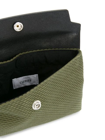 Shop Cabas Contrast Flap Mini Bag In Green