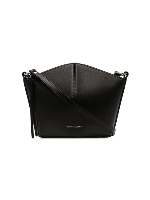 alexander mcqueen black leather bag