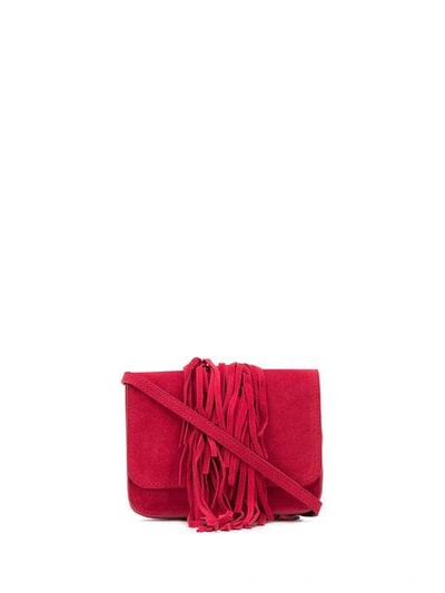 Shop L'autre Chose Fringe Mini Bag In Red