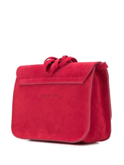 Shop L'autre Chose Fringe Mini Bag In Red