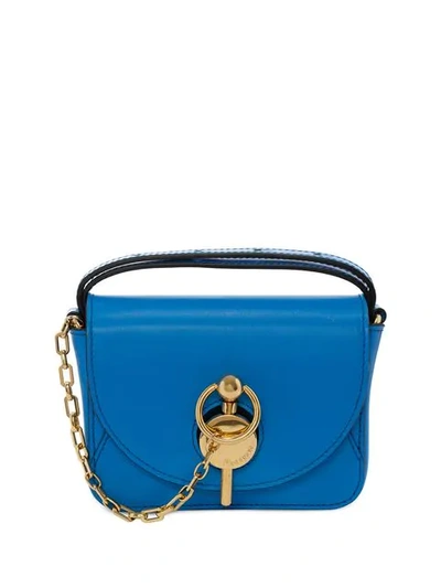 Shop Jw Anderson Nano Keyts Bag In Blue
