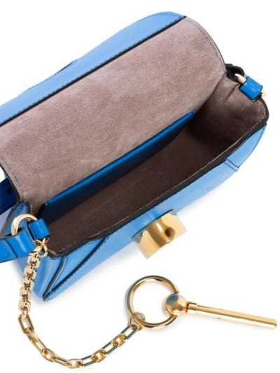 Shop Jw Anderson Nano Keyts Bag In Blue