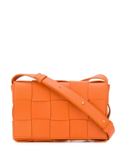 Shop Bottega Veneta Cassette Bag In Orange