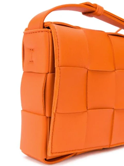 Shop Bottega Veneta Cassette Bag In Orange