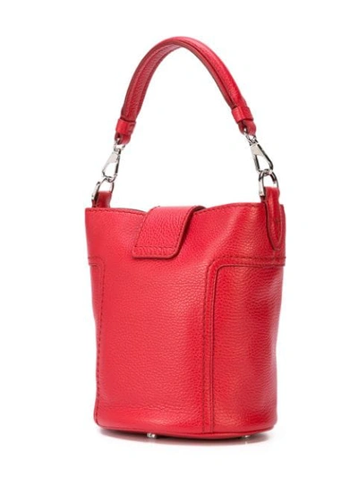 Shop Tod's Bucket Tote Bag In Red