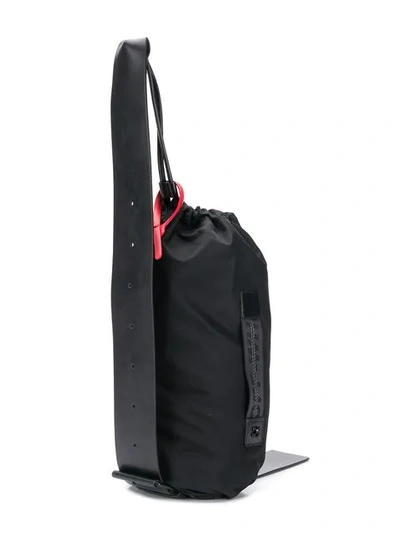 Shop Off-white Industrial Strap Backpack In Black