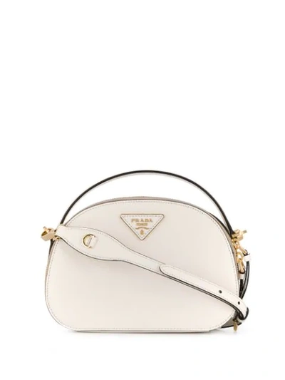 Shop Prada Small Camera Tote Bag - White