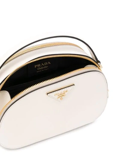 Shop Prada Small Camera Tote Bag - White