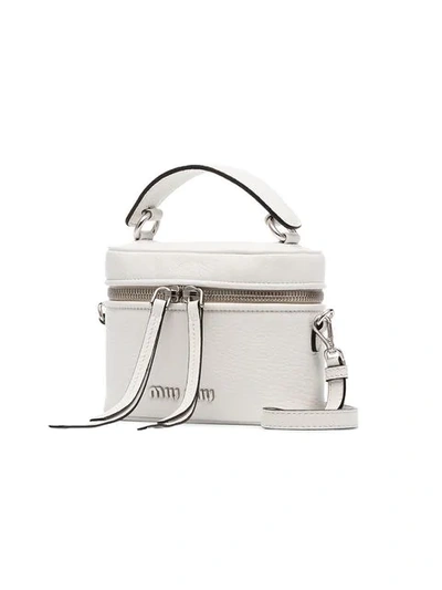 Shop Miu Miu Mini Shoulder Bag In White