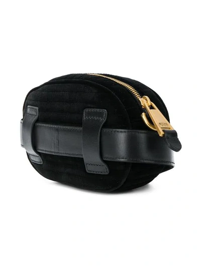 Shop Moschino Belt Bag In Black