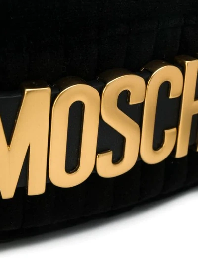 Shop Moschino Belt Bag In Black