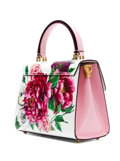 Shop Dolce & Gabbana Welcome Floral-print Tote In Multicolour