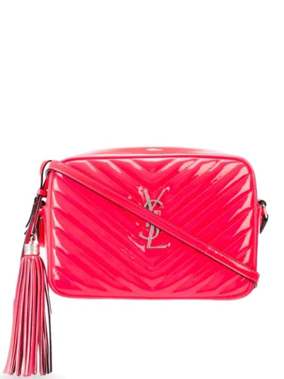 Shop Saint Laurent Lou Camera Cross-body Bag In Pink
