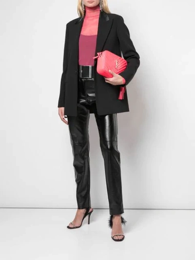 Shop Saint Laurent Lou Camera Cross-body Bag In Pink