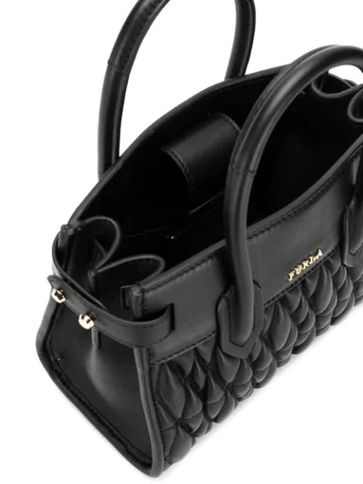 Shop Furla Small Pin Cometa Bag In Black