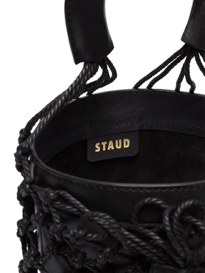 Shop Staud Netted Bucket Bag - Black