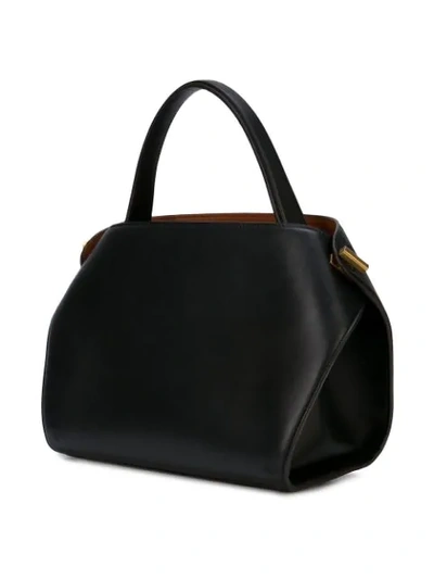 Oscar De La Renta Black Leather Nolo Bag ModeSens