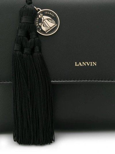 Shop Lanvin Small Sugar Shoulder Bag In Black