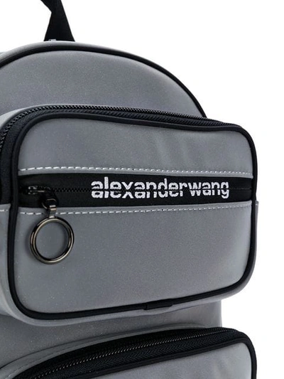 Shop Alexander Wang Reflective Backpack In Reflective Silver 048