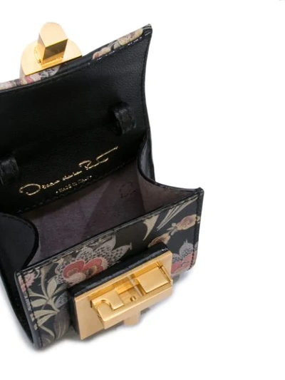 Shop Oscar De La Renta Alibi Mini Bag In Black