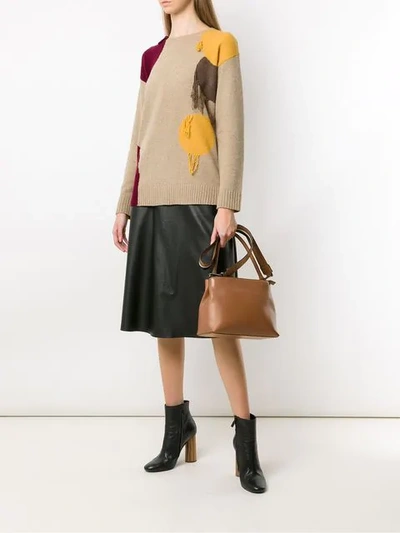 Shop Mara Mac Leather Shoulder Bag In Brown