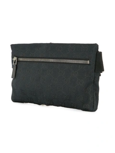 Pre-owned Gucci Gg Bum Bag In Black