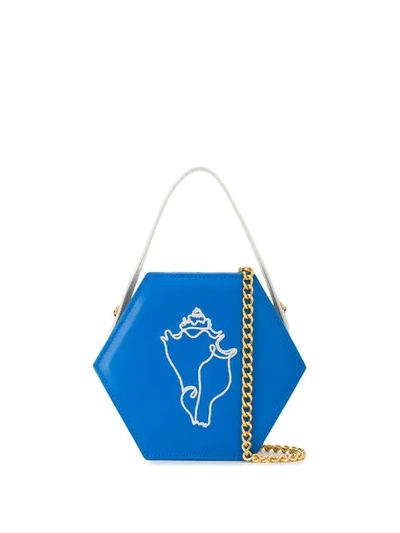 Shop Ballen Pellettiere Hexa Mini Bag - Blue