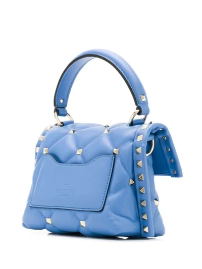 Shop Valentino Garavani Candystud Tote In Blue