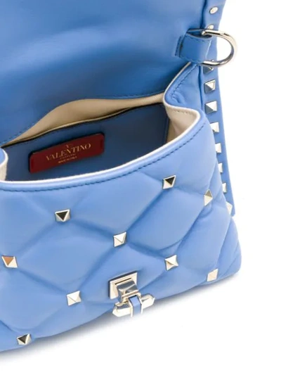 Shop Valentino Garavani Candystud Tote In Blue