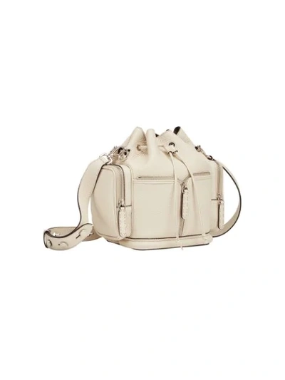 Shop Fendi Mon Tresor Bucket Bag In White