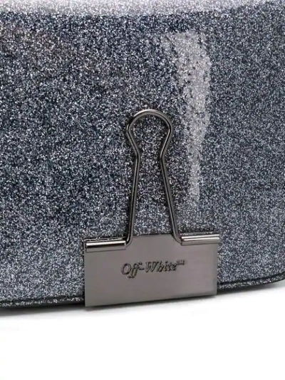 Shop Off-white Binder Clip Belt Bag In Silver