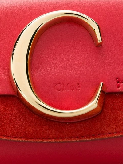 Shop Chloé Gürteltasche Mit C In Red