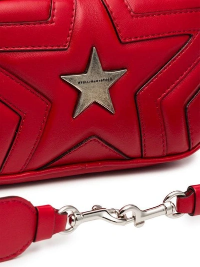 Shop Stella Mccartney Stella Star Pu Belt Bag In Red