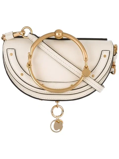 Shop Chloé 'nile Minautière Bracelet' Umhängetasche In Neutrals