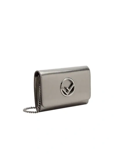 Shop Fendi Wallet On Chain Mini Bag - Grey