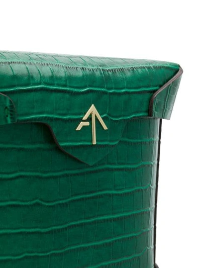 Shop Manu Atelier Bucket-style Cross-body Bag In Green