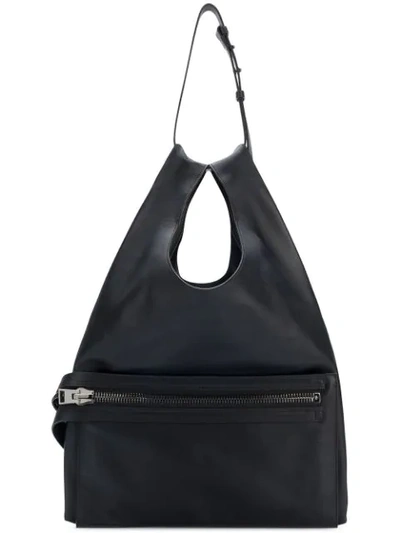 Shop Tom Ford Zip Front Large Tote Bag - Black