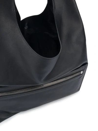 Shop Tom Ford Zip Front Large Tote Bag - Black