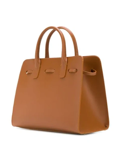 Shop Mansur Gavriel Mini Sun Bag In Brown