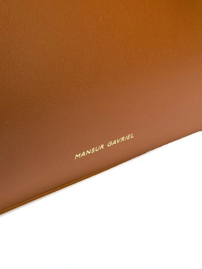 Shop Mansur Gavriel Mini Sun Bag In Brown