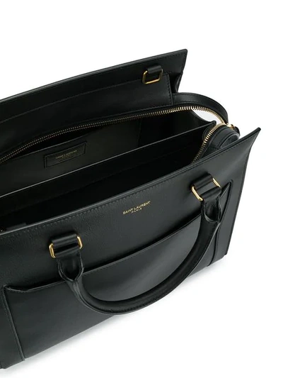 Shop Saint Laurent East Side Tote Bag In Black