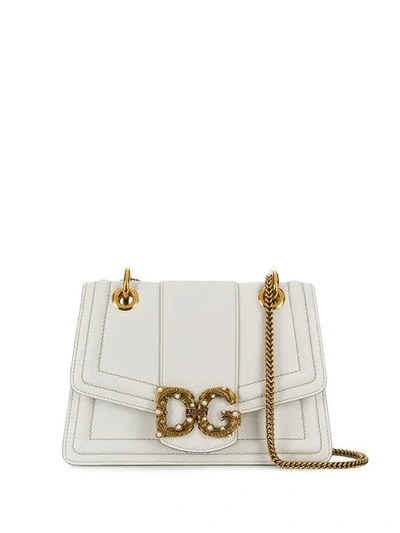Shop Dolce & Gabbana Dg Amore Crossbody In White