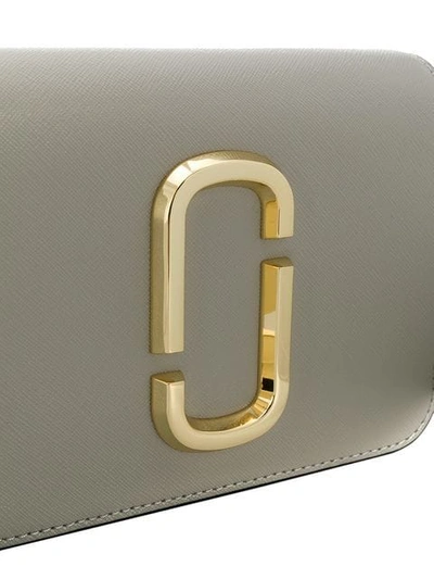 Shop Marc Jacobs Hip Shot Logo Strap Bag In Grey