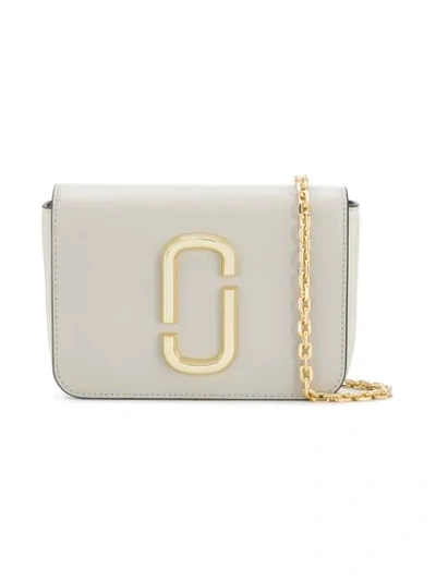 Marc Jacobs Hip Shot Logo Strap Bag In Grey
